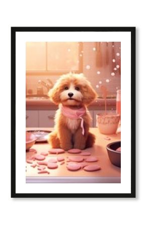 Cute dog portrait mammal animal.