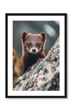Pine Marten wildlife photography curious.