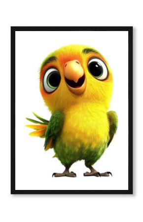 PNG Cartoon background white Birds are flying Baby Parrot.
