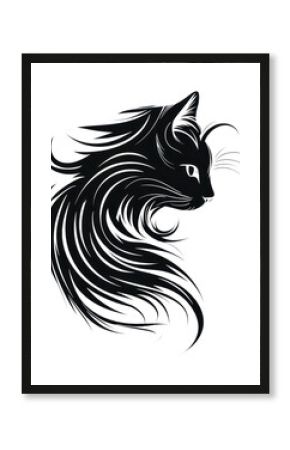 PNG Cat drawing animal mammal.