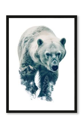 PNG Bear wildlife exposure double.