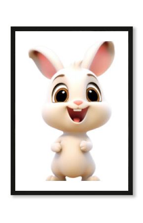 PNG Baby rabbit figurine cartoon animal.