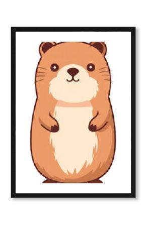 PNG Capibara sticker mammal animal rodent.