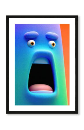 funny halloween monster characters with colorful 3d cartoon fantasy design