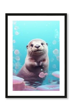 Cute Otter dreamy wallpaper animal otter wildlife.