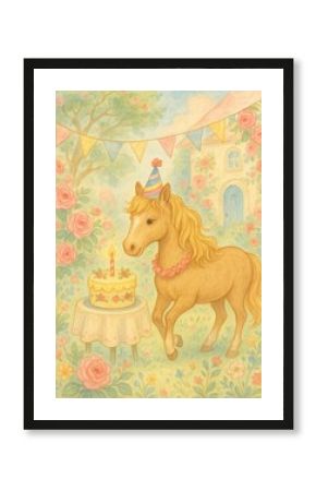 Whimsical pony birthday celebration