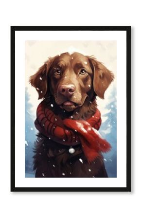 Pet retriever portrait animal.