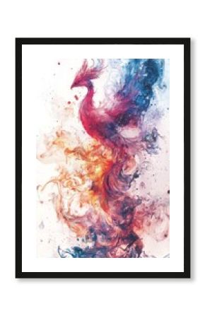 Phoenix, bird made of fire and smoke