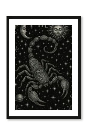 Mystical scorpion celestial mobile wallpaper