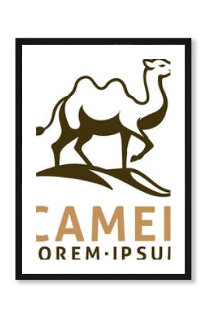 Camel Animal Design Illustration Mascot Icon