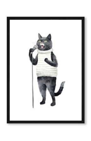 Sweater mammal animal black.