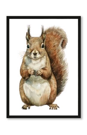 PNG An isolated squirrel illustration woodland artwork.