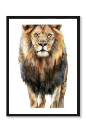 PNG A Lion lion illustration watercolor.