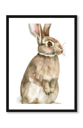 PNG A Bunny bunny illustration watercolor.