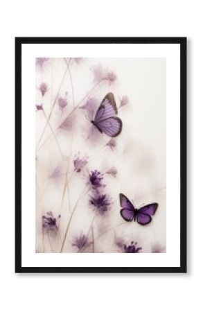 Flower purple butterfly lavender.