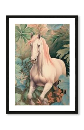 Wallpaper horse painting animal mammal.