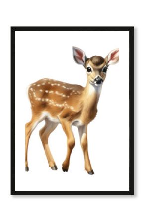 PNG White-tailed deer wildlife standing animal.