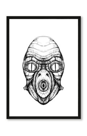 Alien creature, sketch - digital painting