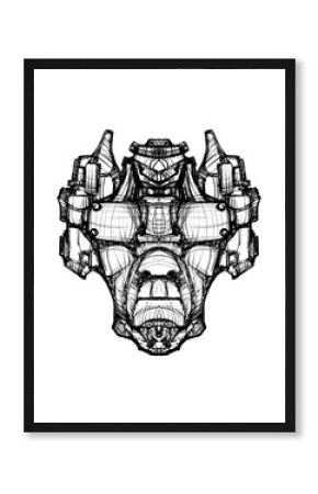 Alien creature, sketch - digital painting