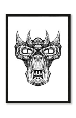 Alien creature, sketch - digital painting