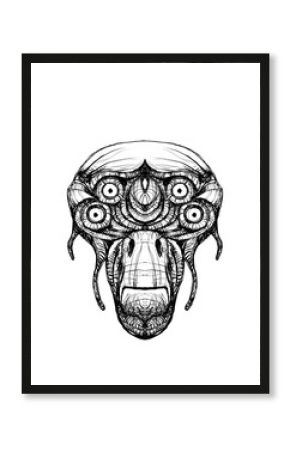 Alien creature, sketch - digital painting