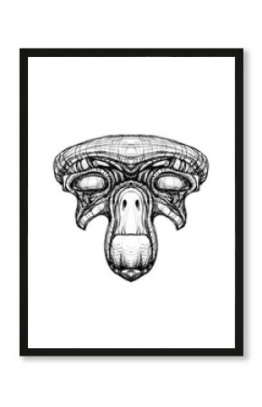 Alien creature, sketch - digital painting