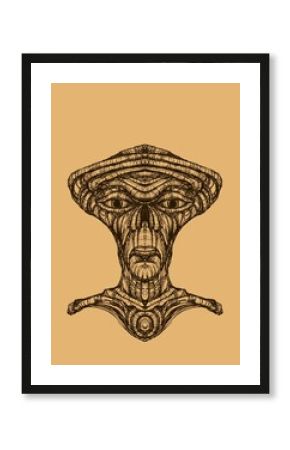 Alien creature, sketch - digital painting