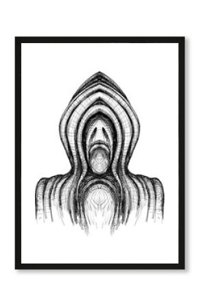 Alien creature, sketch - digital painting