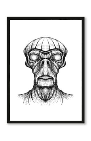 Alien creature, sketch - digital painting