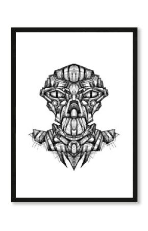 Alien creature, sketch - digital painting