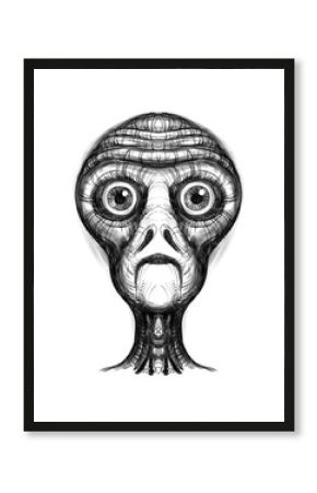 Alien creature, sketch - digital painting 