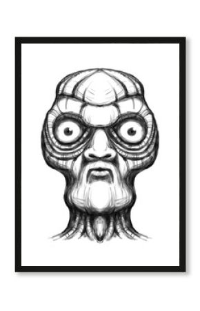 Alien creature, sketch - digital painting 