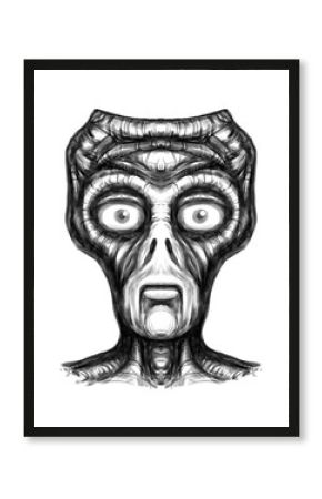 Alien creature, sketch - digital painting 