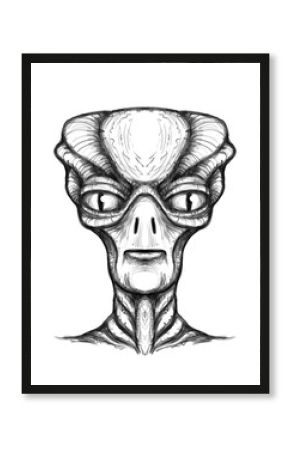 Alien creature, sketch - digital painting