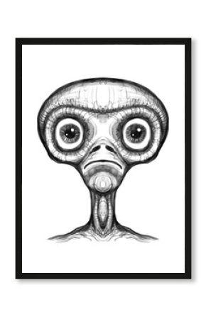 Alien creature, sketch - digital painting