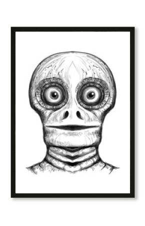 Alien creature, sketch - digital painting