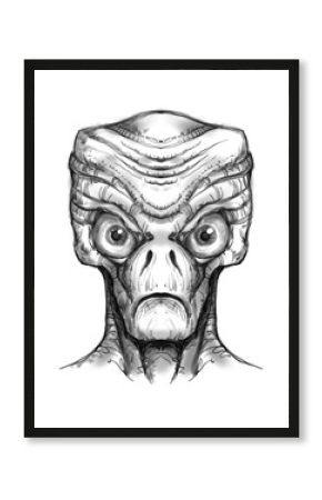 Alien creature, sketch - digital painting