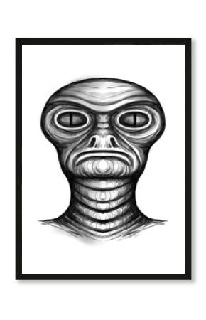 Alien creature, sketch - digital painting