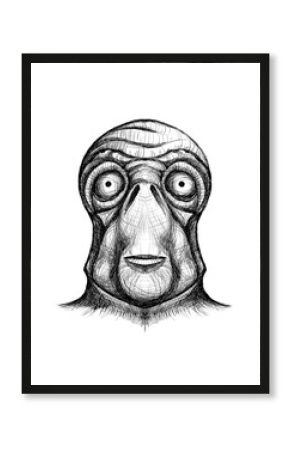 Alien creature, sketch - digital painting