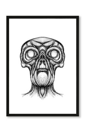 Alien creature, sketch - digital painting