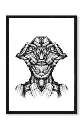 Alien creature, sketch - digital painting