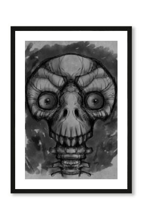 Alien creature, sketch - digital painting 