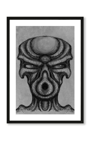 Alien creature, sketch - digital painting