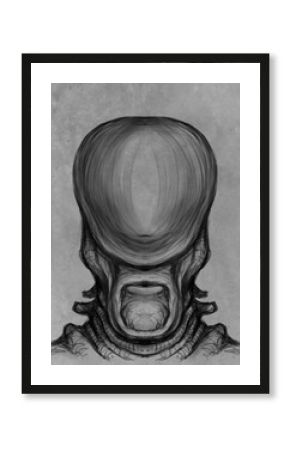 Alien creature, sketch - digital painting