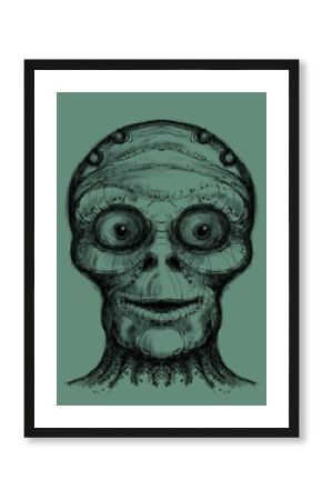 Alien creature, sketch - digital painting