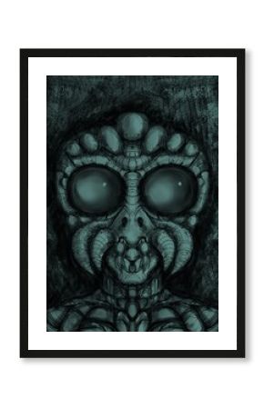 Alien creature, sketch - digital painting