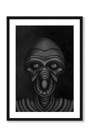Alien creature, sketch - digital painting