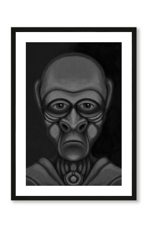 Alien creature, sketch - digital painting