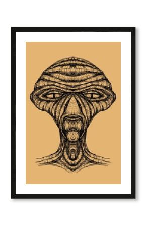 Alien creature, sketch - digital painting