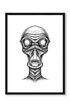 Alien creature, sketch - digital painting